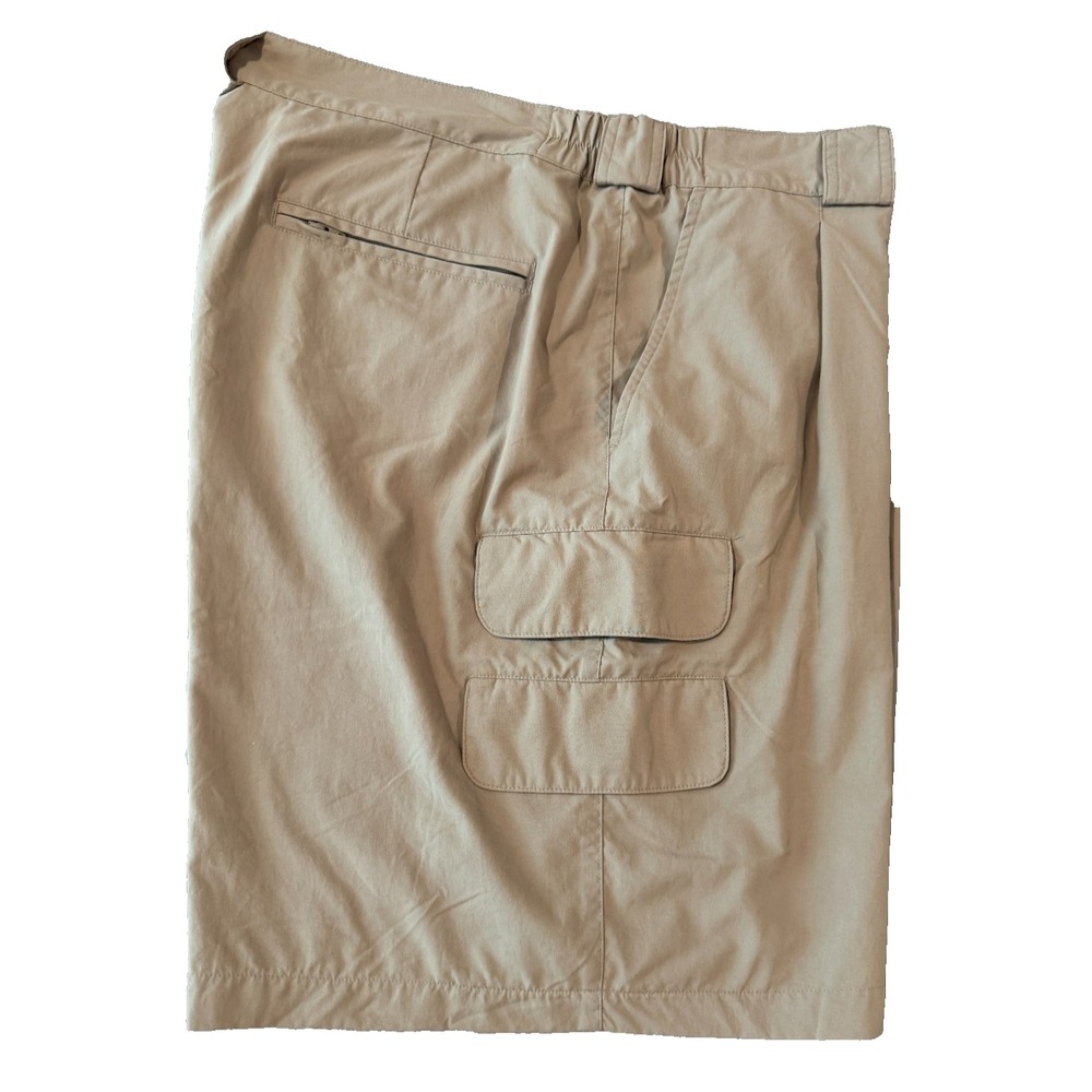 Orvis Utility Cargo Shorts Men's 38x7" Quick Dry Nylon Tan Outdoor Trail Hiking